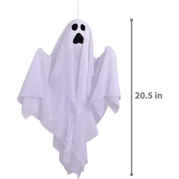 3 PCS Halloween Hanging Ghost with Light Window Decor, Animated Flying Ghost - Picture 2 of 7
